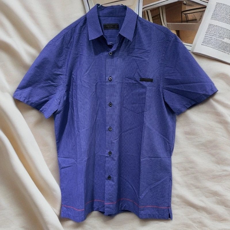 95新 Prada/普拉达  蓝色短袖 1639 5974