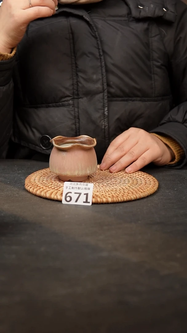 【闪购商品】瓷片671泥泥手工花盆口