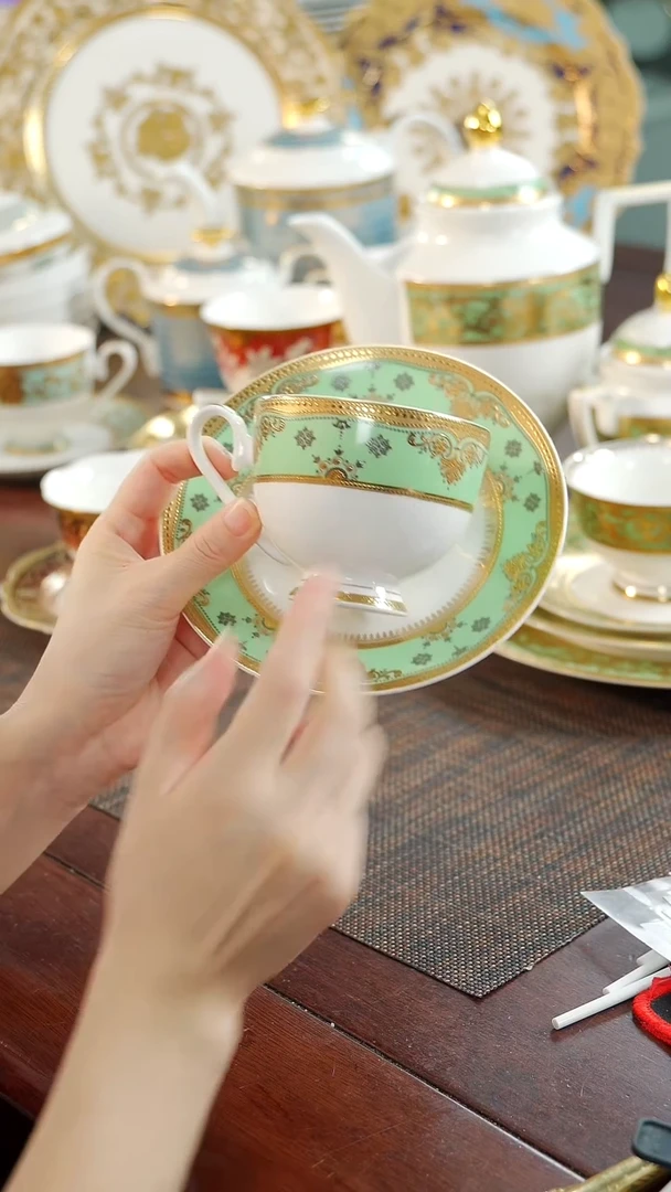 瓷片咖啡杯碟