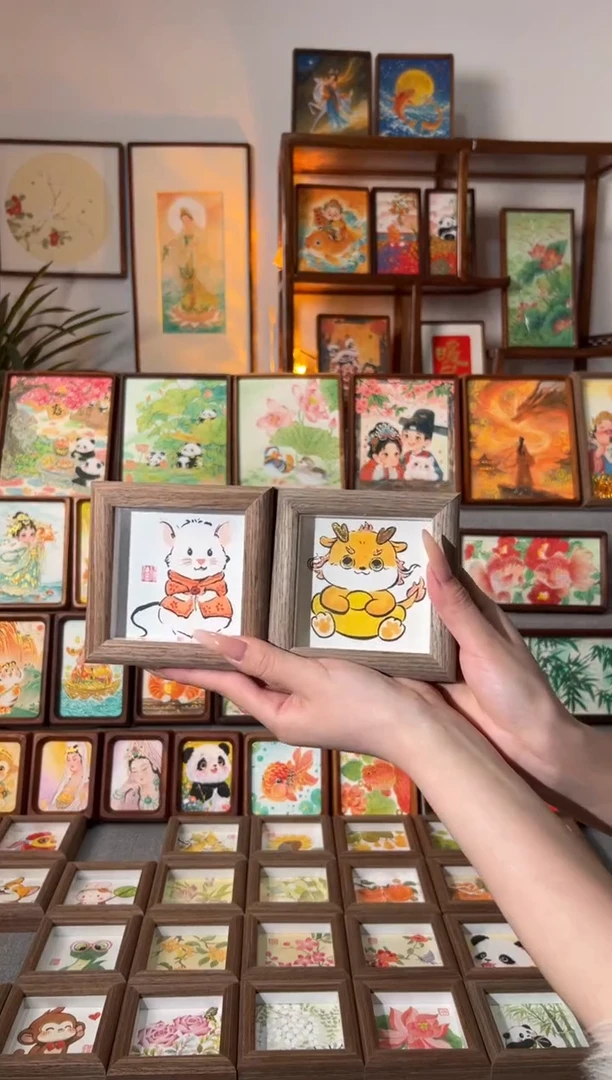 【闪购商品】国画肖老师 小龙 手绘国画11
