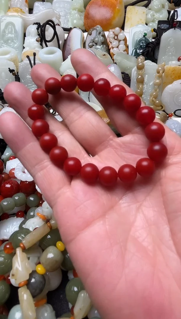 未镶嵌手串南红玛瑙手串