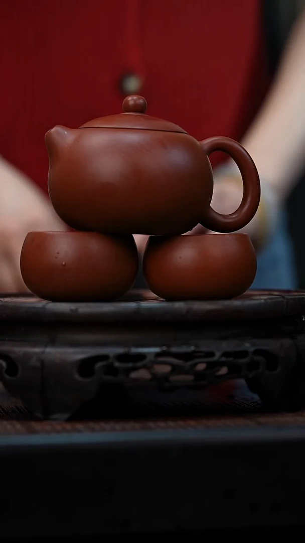 茶壶紫砂宜兴岁颐传砂原矿全手1+两个杯子