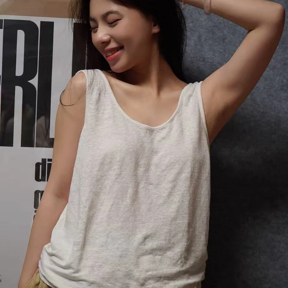 AS6876胭絮-新款汉麻背心