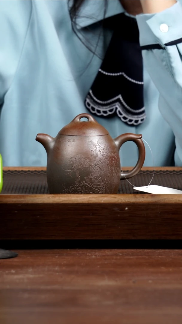 茶壶紫砂?***?紫罗兰柴烧秦权260CC
