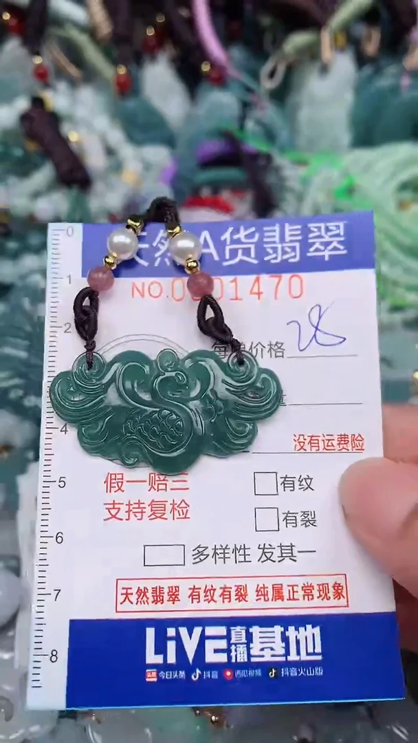 翡翠未镶嵌颈饰...0001470