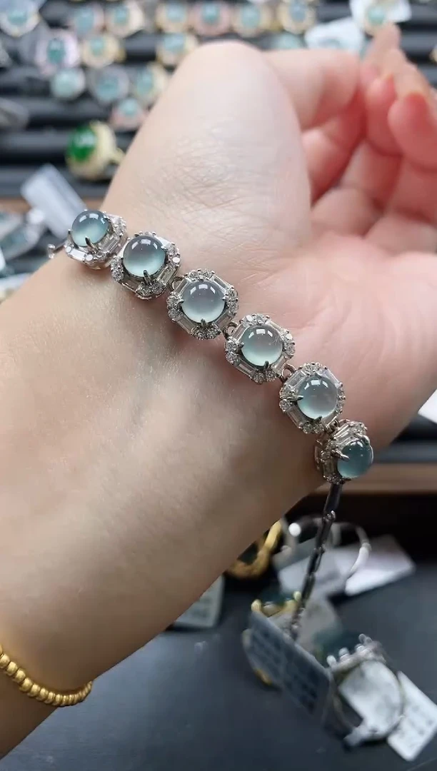 【闪购商品】翡翠戒指银S925镶嵌51511-3