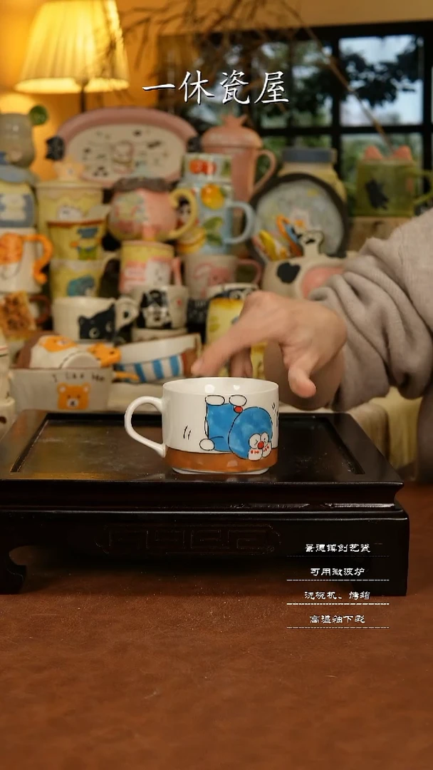 摆件陶景德镇一休瓷屋手作