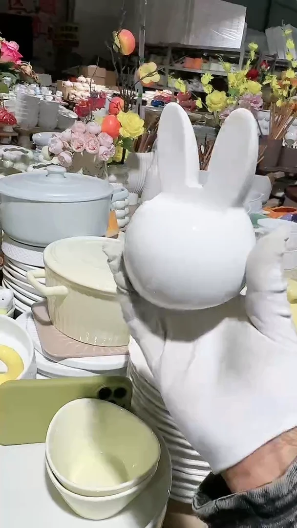 【闪购商品】瓷片兔子微瑕 凑满20元包邮