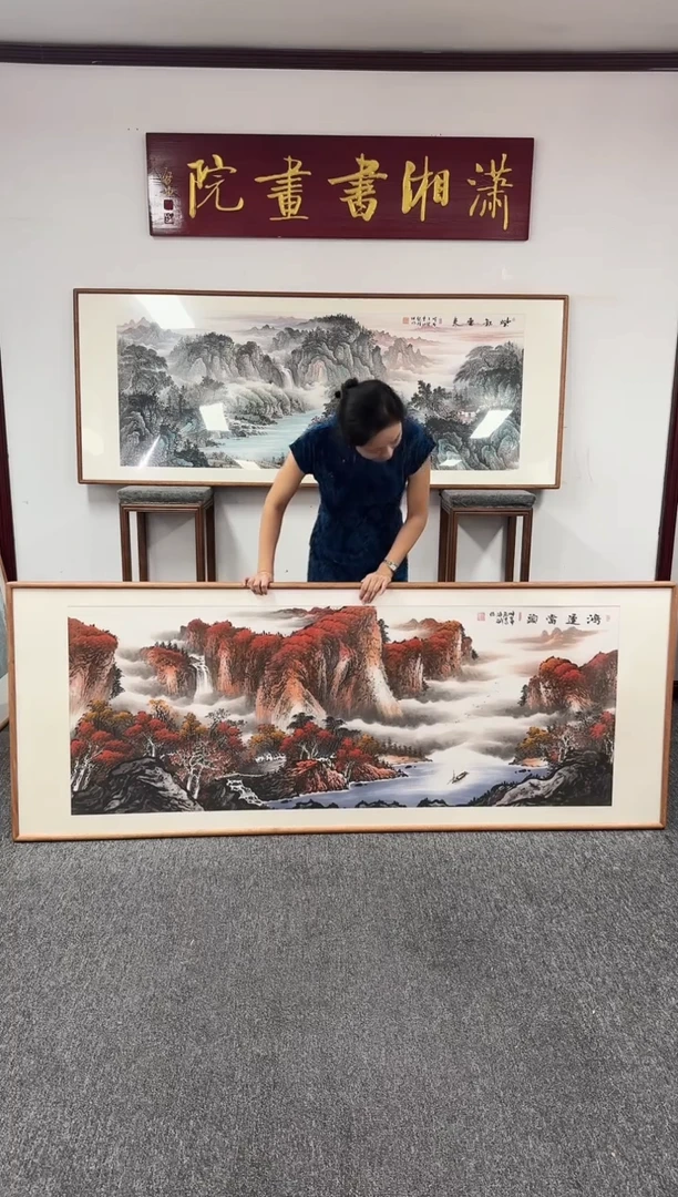 国画鸿运当头 210*80 刘海斌