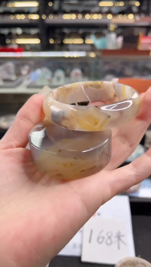 未镶嵌手镯石英质玉57圈口（赠品镯心）1695884