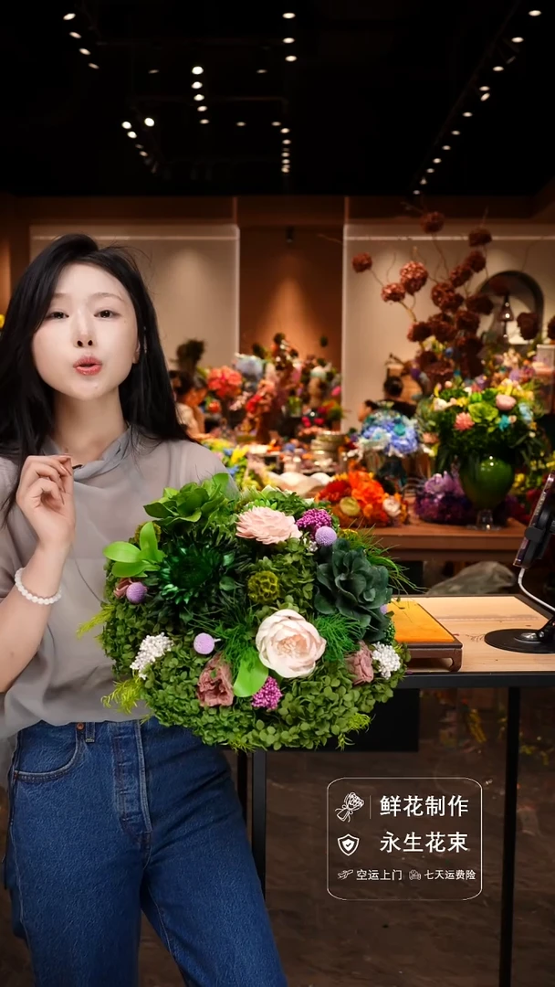 琉璃手工艺品手工花器花束空运包邮送货上门-以图片为准