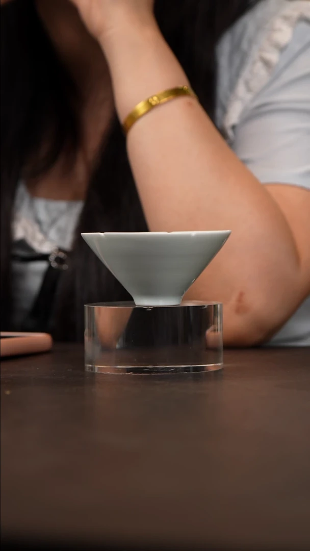 景德镇九段烧斗笠杯