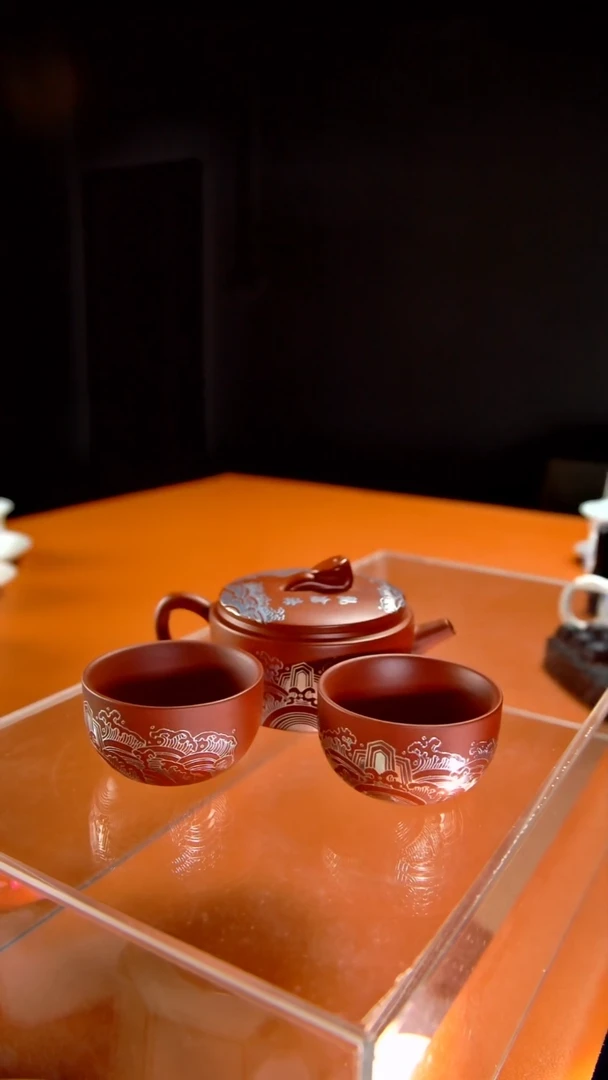 其他陶瓷《言泥陶瓷》紫砂壶系列带两杯