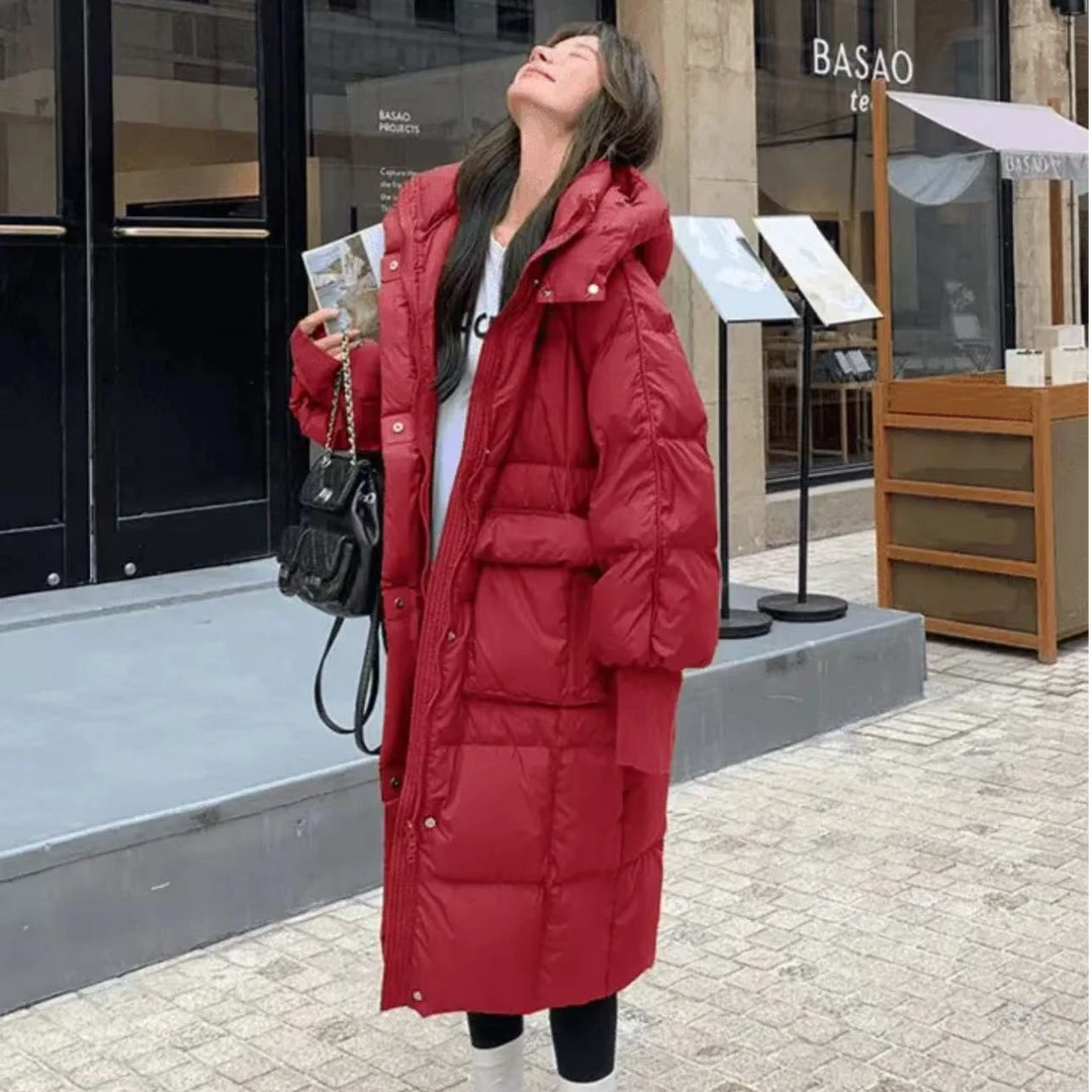 【悦悦】冬日暖阳长款羽绒服保暖秋冬时尚短款冬装冬季加厚百搭休闲