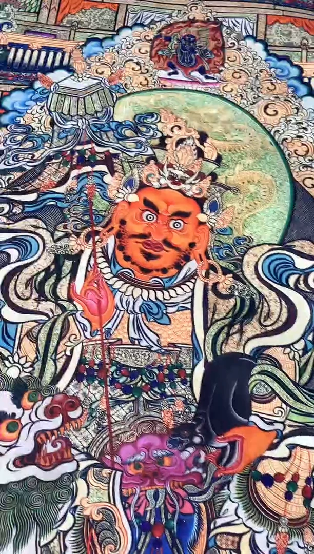 卷轴画16087黄财神