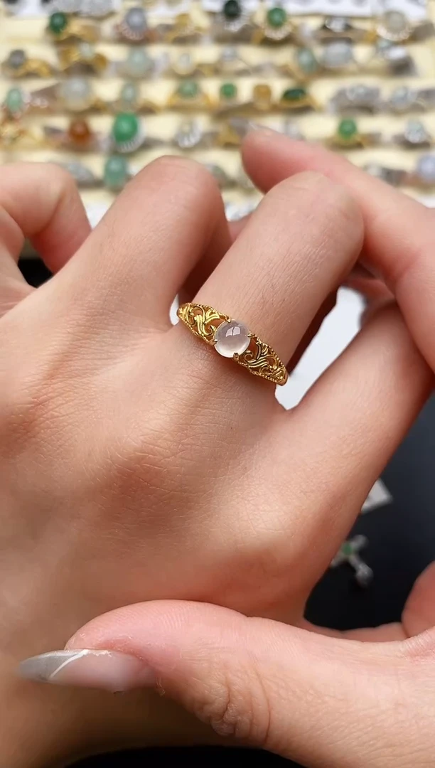 【闪购商品】翡翠戒指银S925镶嵌1111111111+10