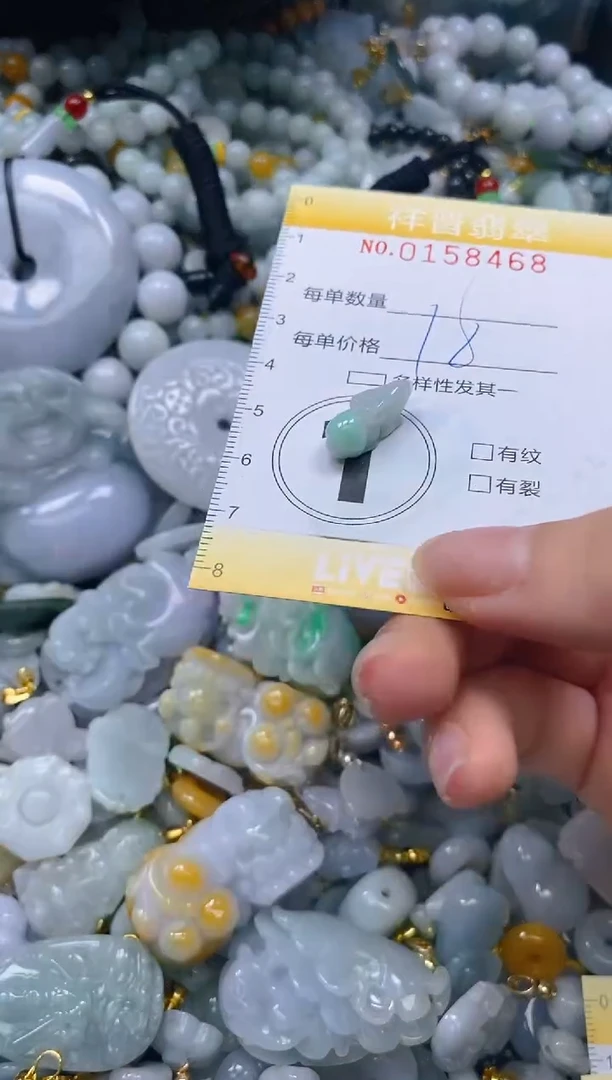 翡翠未镶嵌颈饰闪购0158468