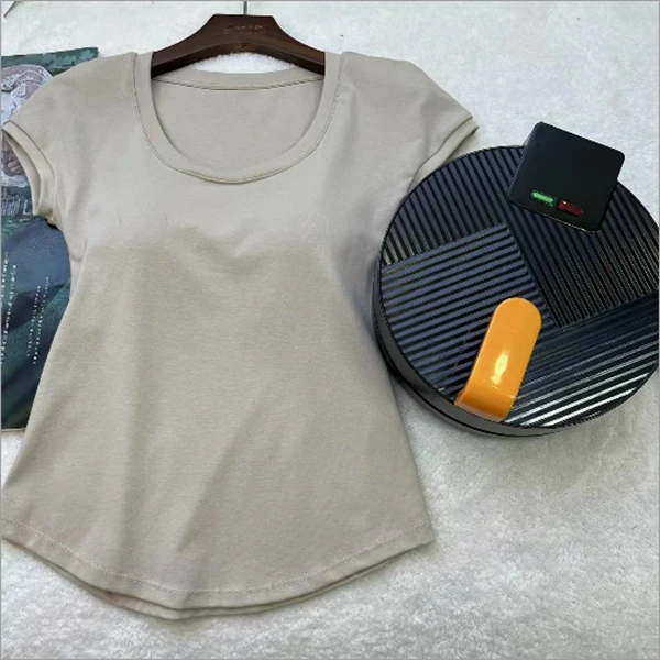 夏季简约通勤百搭//锅//休闲显瘦短袖C8737