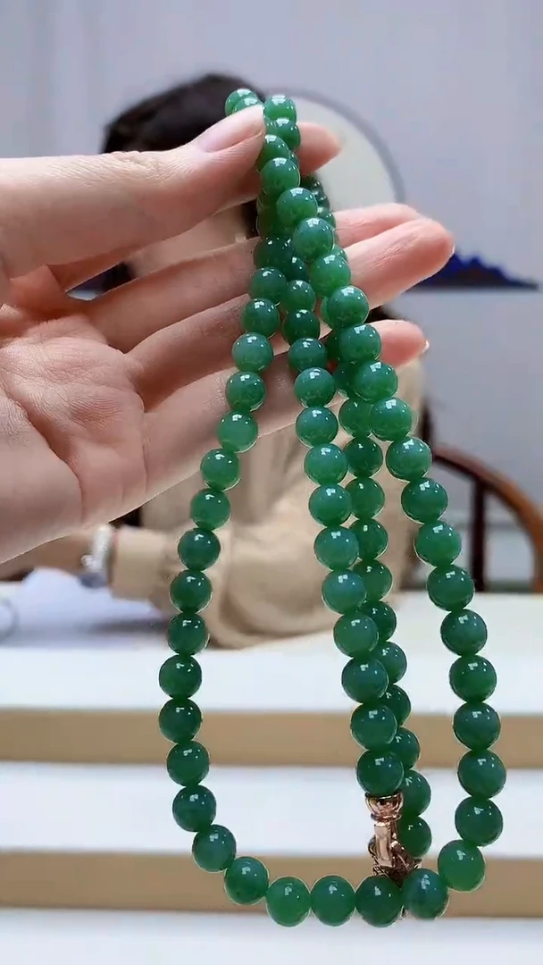 未镶嵌定制翡翠4829zm-毛货珠链88