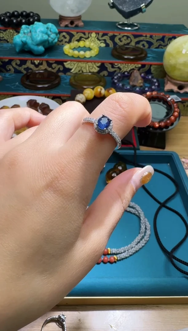 戒指蓝宝石未镶嵌多样性发一件 362