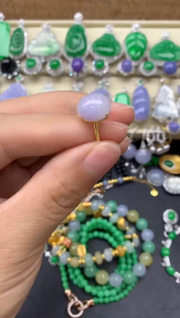 【闪购商品】翡翠戒指18K金镶嵌228-中国好珍宝