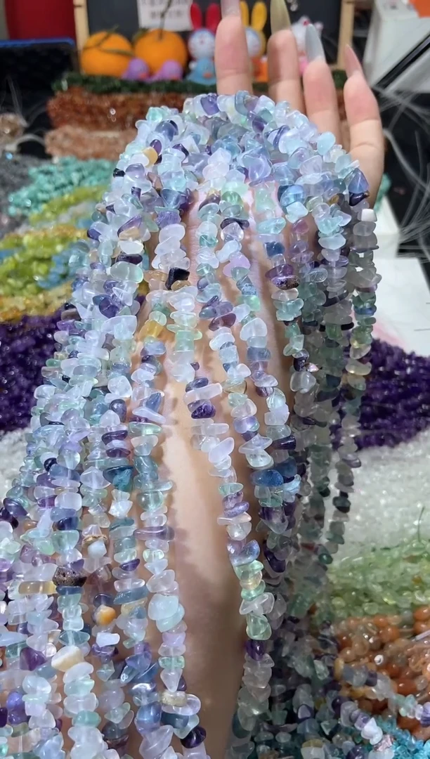 水晶珠宝半成品未镶嵌浅萤