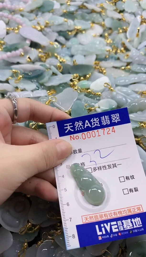 颈饰未镶嵌翡翠天然A货翡翠