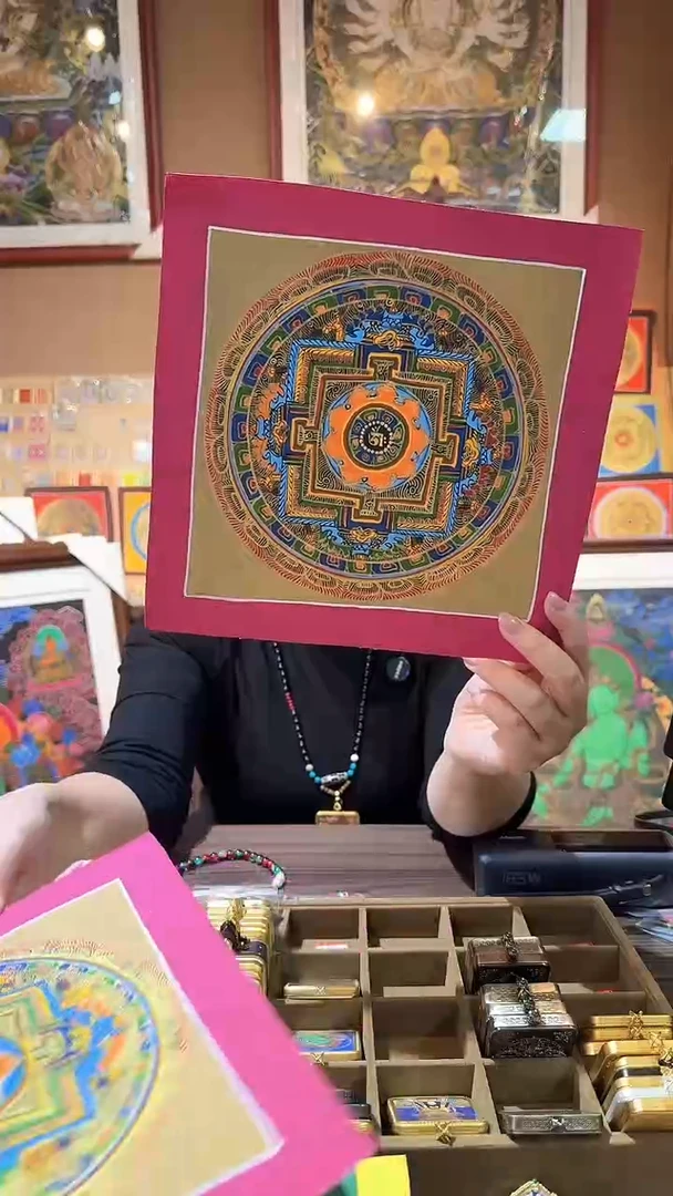 吊坠坦诚-纯手绘唐卡