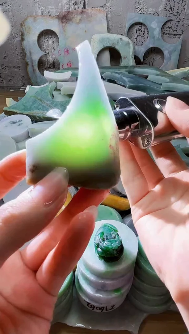 裸石翡翠天然翡翠A货235