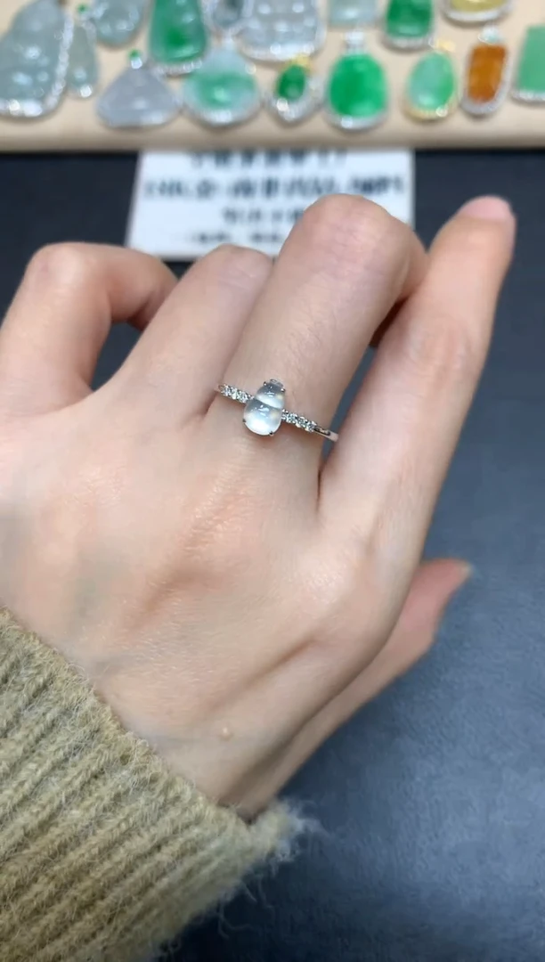 【闪购商品】翡翠戒指18K金镶嵌【无服务费