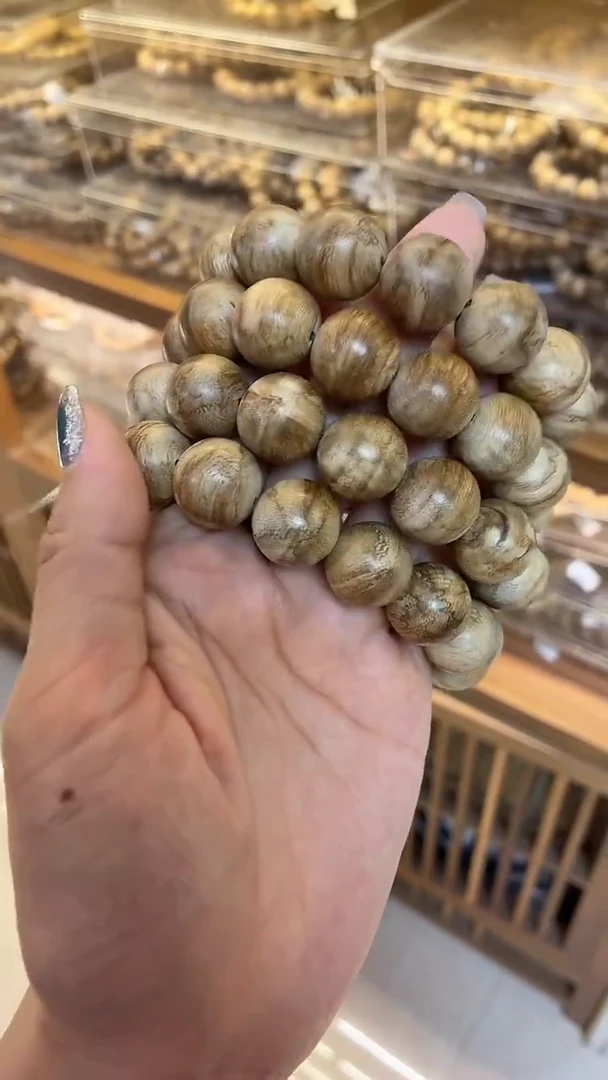 沉香手串达拉干圆珠单圈虎斑1.7多样性发其一