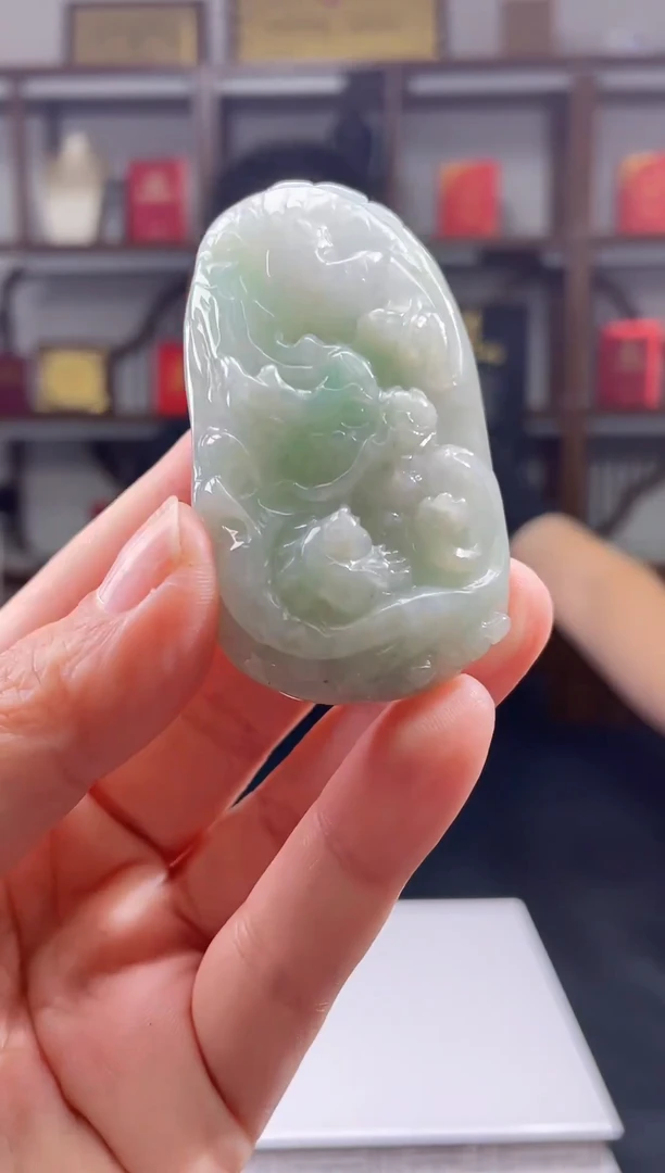 吊坠(不含链)未镶嵌翡翠天然A货翡翠多样性发其一JYZY-9.16-40