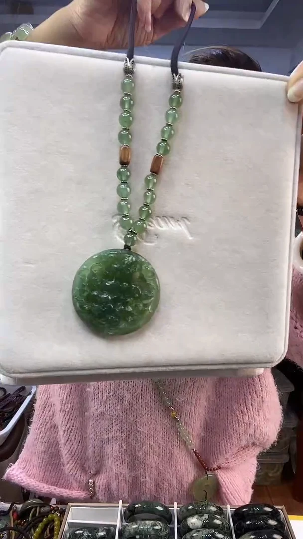 未镶嵌蛇纹石玉盘多样性随机发一