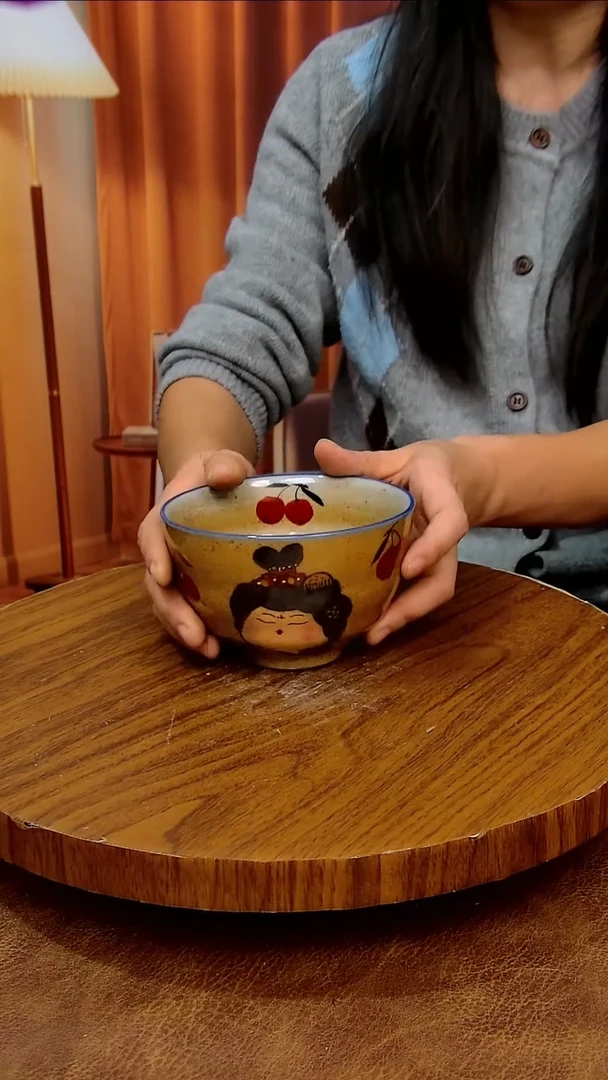 杯子陶微瑕，景德镇手工手绘釉下彩陶瓷