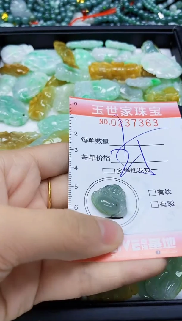 翡翠未镶嵌颈饰闪购0237363