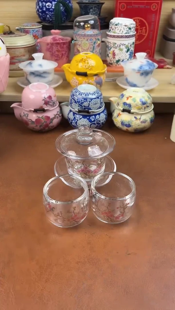 陶陶瓷茶具摆件旅行套组