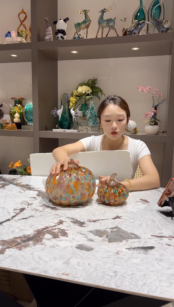 炫彩南瓜一对 现货