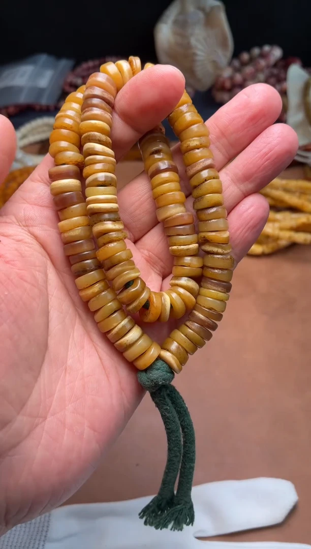 驼骨其他太****白杂件008-腿骨长串-非完美