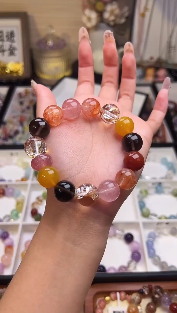 未镶嵌手串水晶烈焰玫瑰