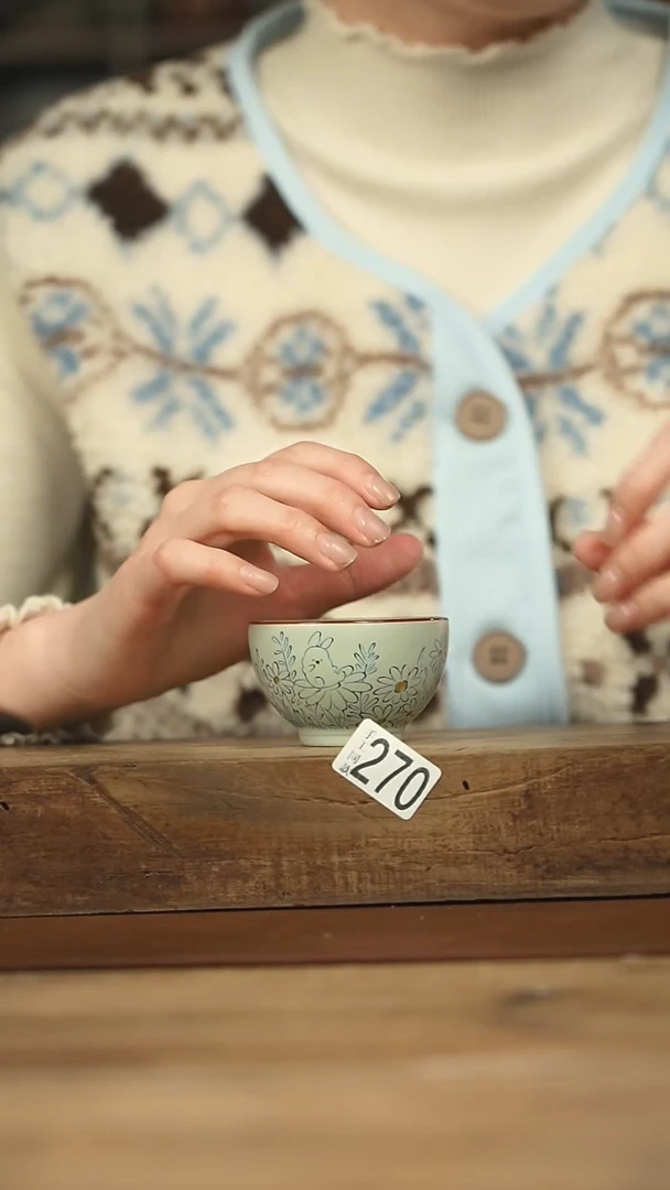 新品设计师手作款 手绘兔兔主人杯