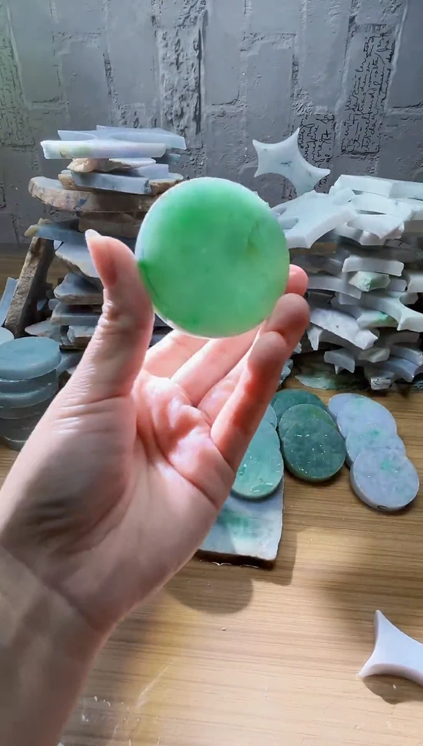 裸石翡翠天然翡翠A货余 南 633