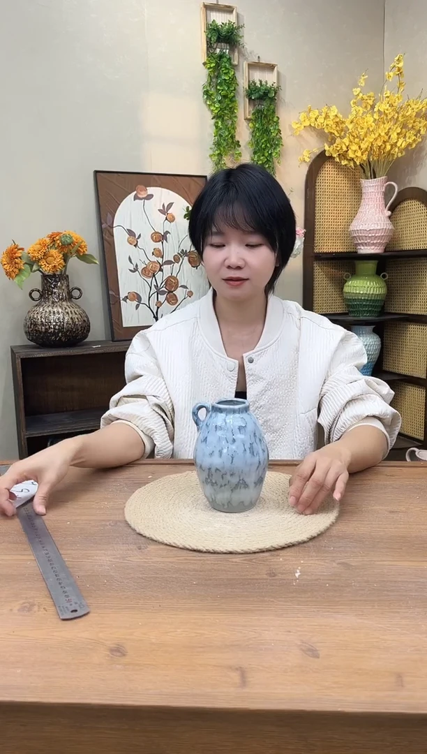 高16 口5 景德镇高温陶瓷花瓶花器