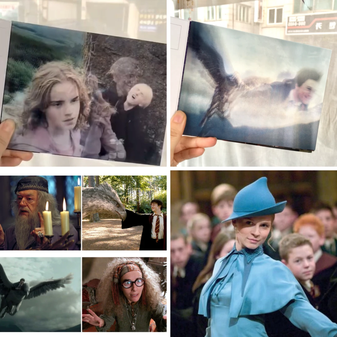 哈利波特【韩谷-光栅魔法书/镭射明信片】韩国正版哈利波特盲盒拆盒