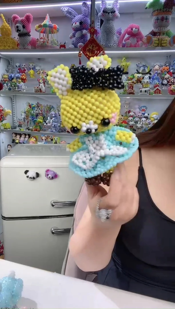 玻璃2428卡6糖果珠美女兔材料包1套