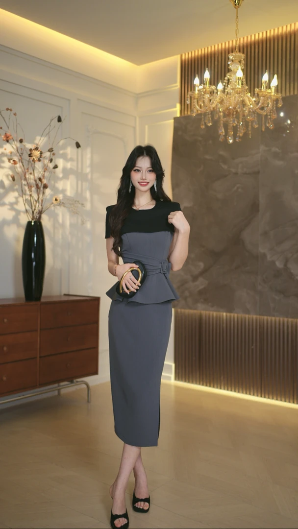 罗曼定制 2025新款夏法式修身显瘦生日宴会职业气质套装半身裙