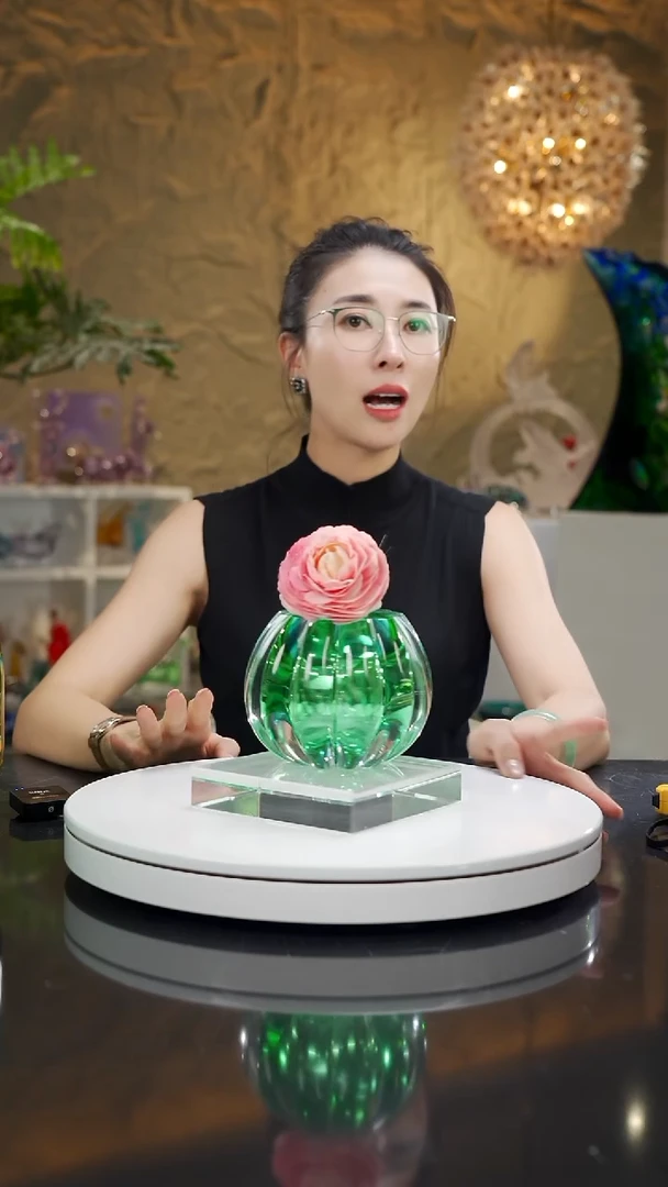 手工艺品琉璃蓝绿色南瓜香薰瓶
