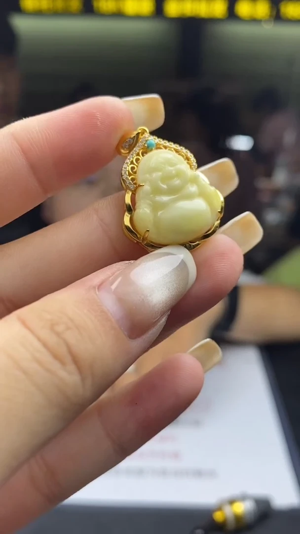 蜜蜡吊坠(不含链)银S925镶嵌多样性-吊坠-D6680