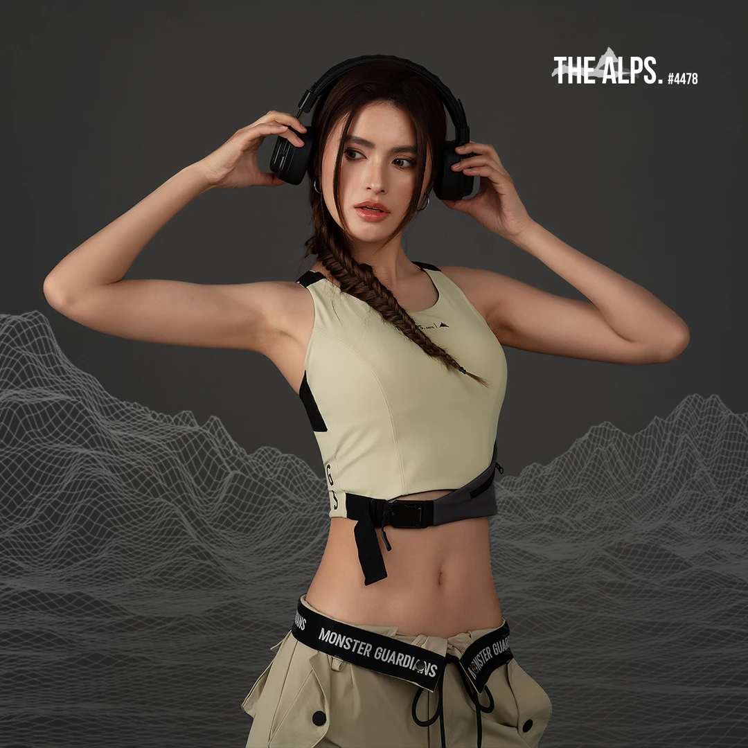 MonsterGuardians女子运动塑身修身可调节背心高强度运动