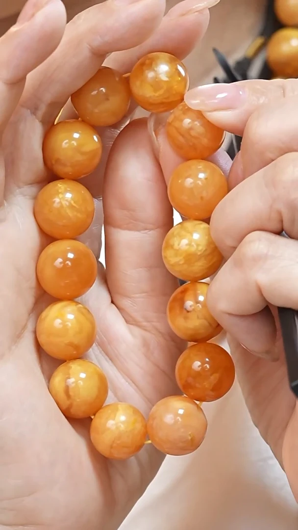 蜜蜡颈饰未镶嵌4159天然蜜蜡珠宝奇石云端妖孽石膏蜡全部保真