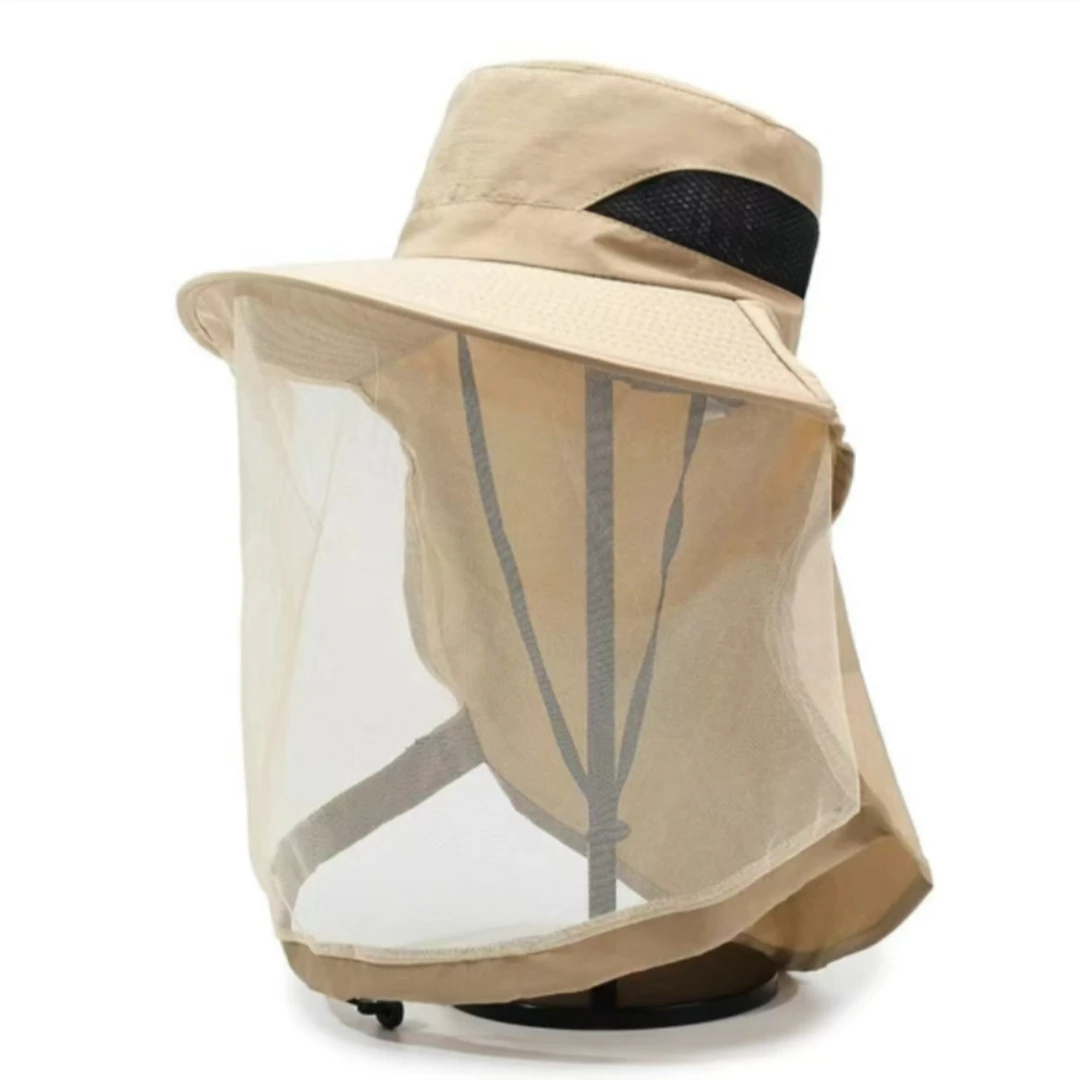 防蚊防晒帽子渔夫帽